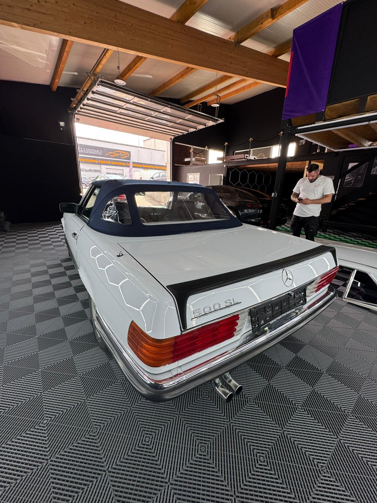 Mercedes-Benz SL 500 (R107) Deutsches Fahrzeug | H-Gutachten | neues Verdeck