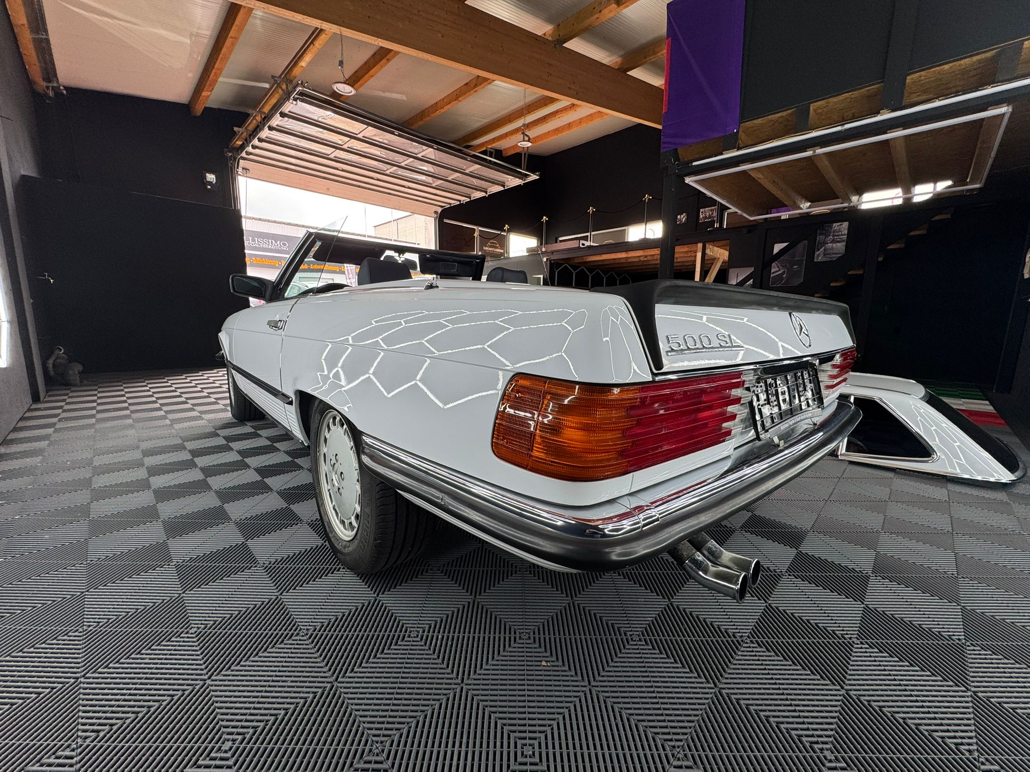 Mercedes-Benz SL 500 (R107) Deutsches Fahrzeug | H-Gutachten | neues Verdeck
