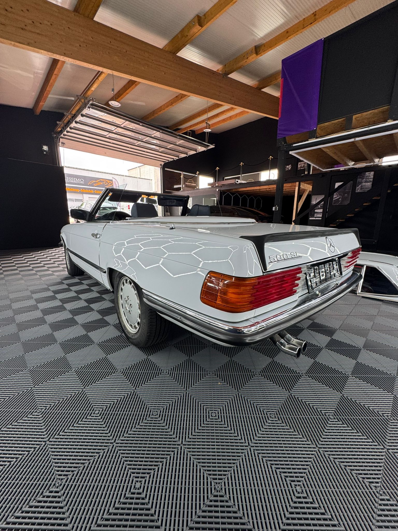 Mercedes-Benz SL 500 (R107) Deutsches Fahrzeug | H-Gutachten | neues Verdeck