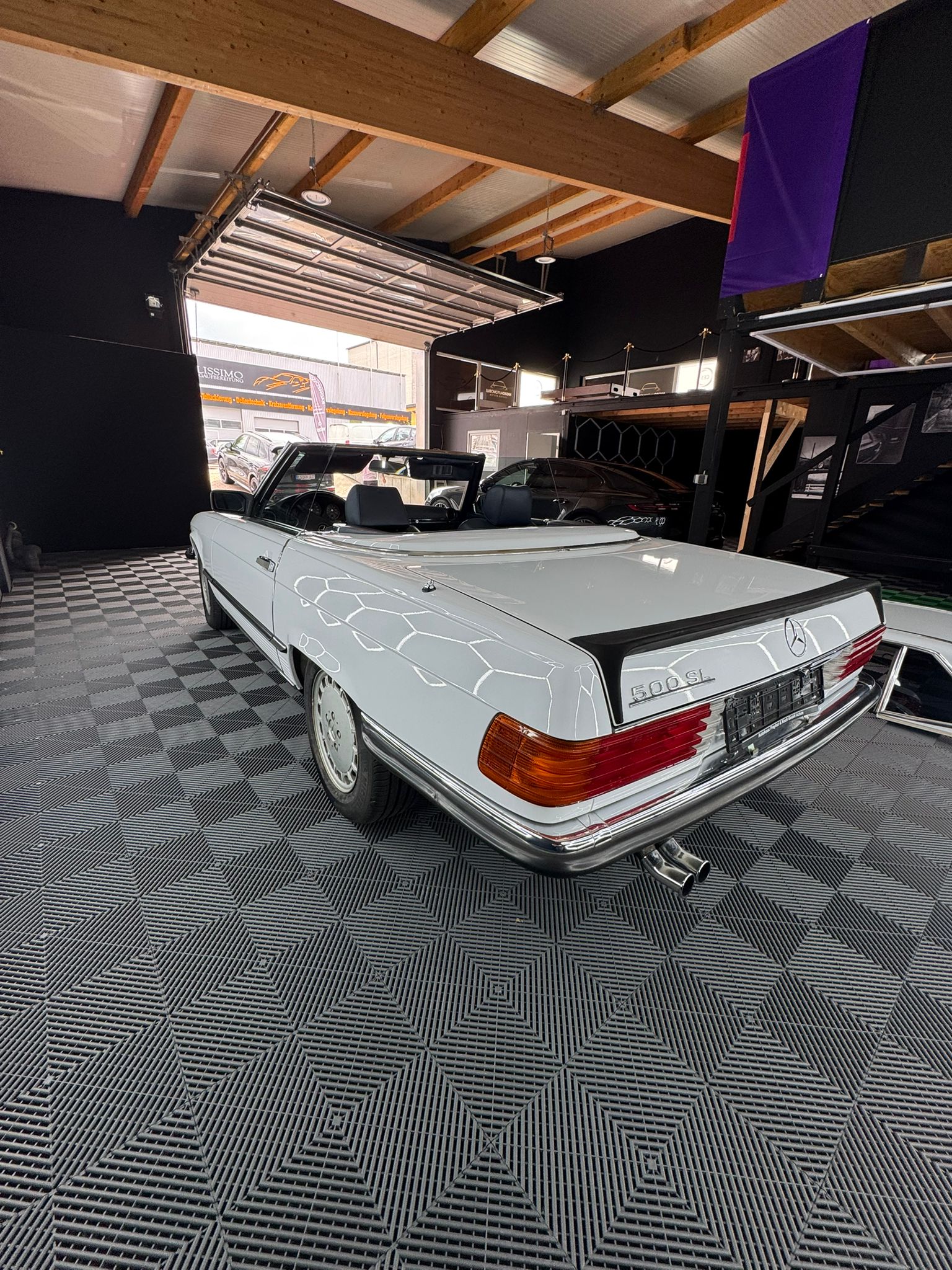 Mercedes-Benz SL 500 (R107) Deutsches Fahrzeug | H-Gutachten | neues Verdeck